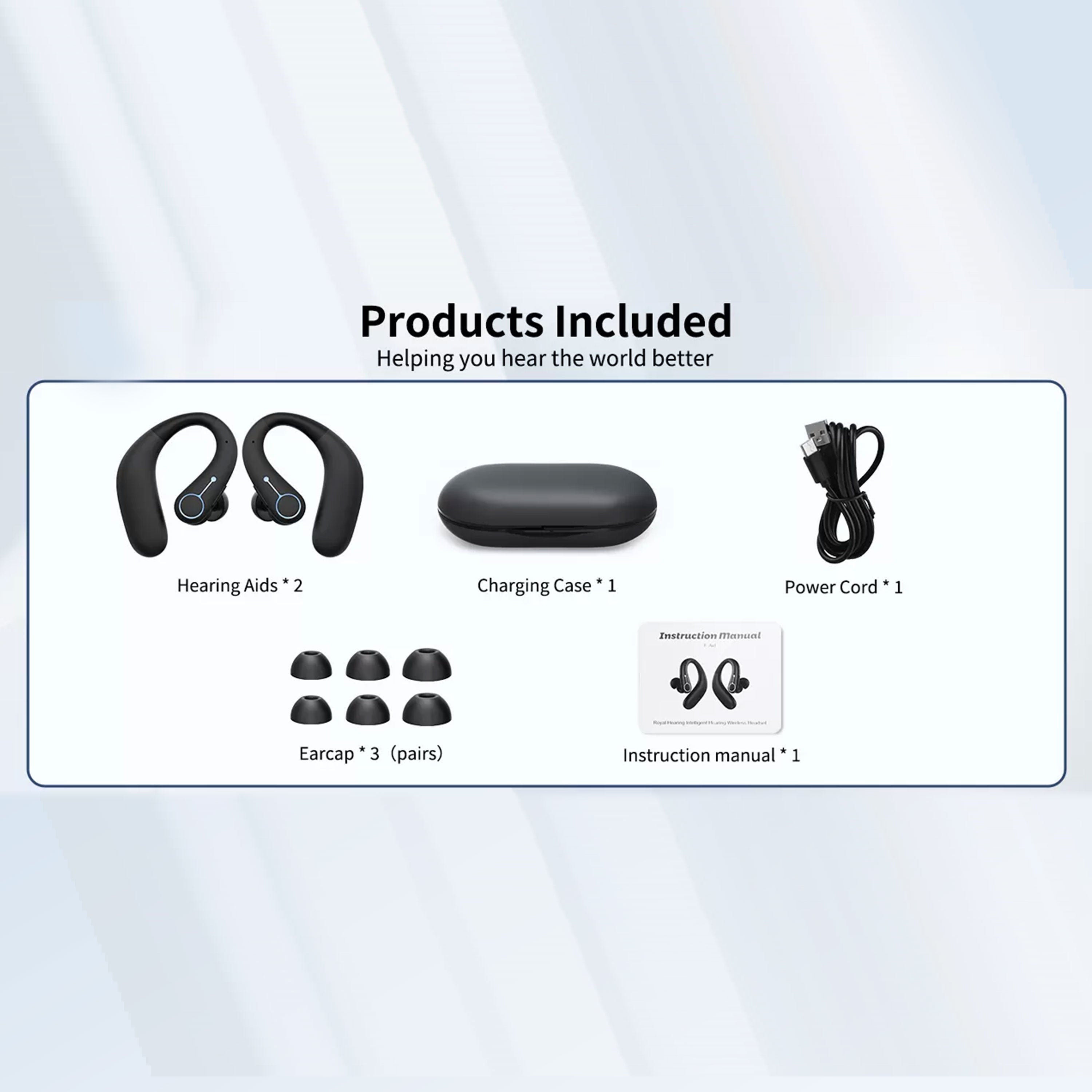 KSOGLL F-Aid Portable Rechargeable Bluetooth Hearing Aid