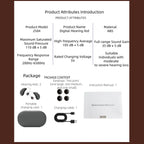 KSCOGLL XY2504 Portable Rechargeable Bluetooth Hearing Aid