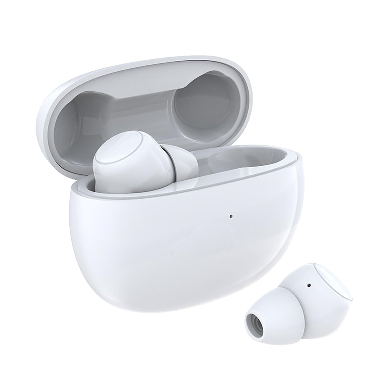 Invisible ITE Hearing Aids for Seniors, Clear Sound Hearing Amplifiers with 16-Channel Digital Chips Dual Noise Reduction and Volume Control-White