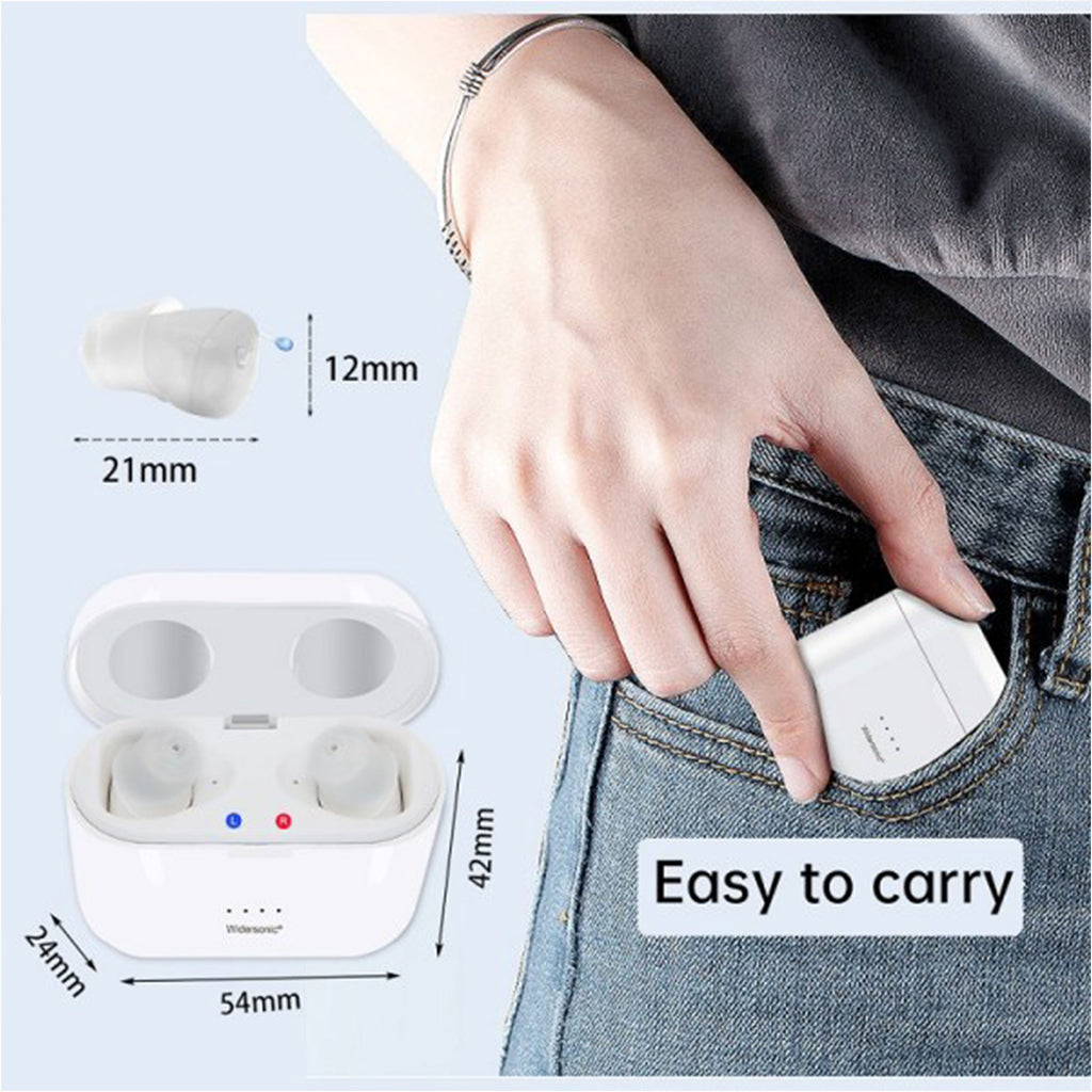 KSGOLL SR61 Rechargeable Invisible ITC Digital Hearing Aid