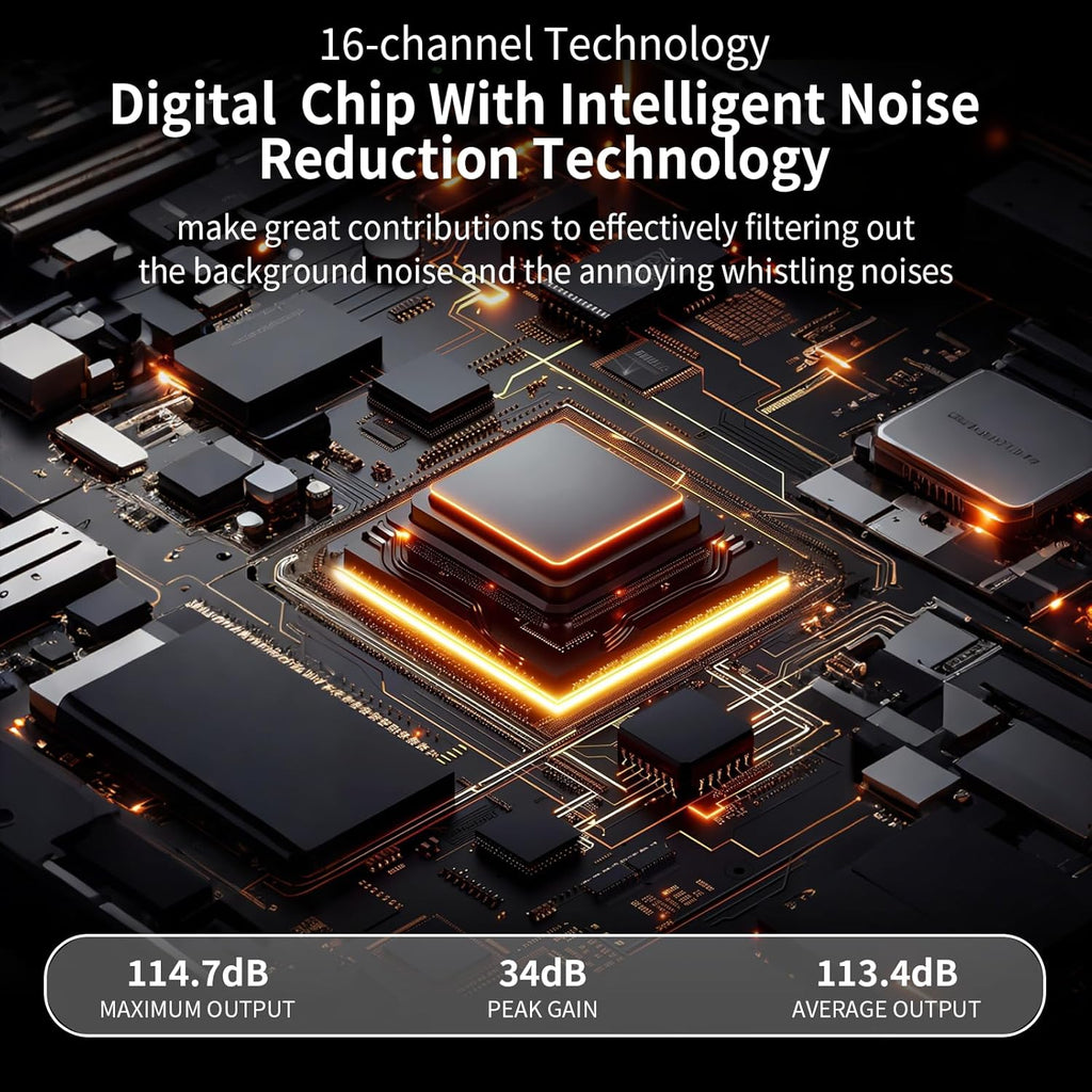 Clear Sound Hearing Aids for Seniors, Rechargeable Hearing Aid with APP and Bluetooth, 5 Levels of Volume Automatic Noise Cancellation（Beige）