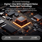 Clear Sound Hearing Aids for Seniors, Rechargeable Hearing Aid with APP and Bluetooth, 5 Levels of Volume Automatic Noise Cancellation（Beige）