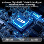 Rechargeable Hearing Aids for Hearing Loss, 4 Levels of Volume Adjustment, Hearing Amplifiers for Seniors with Clear Sound（Black）