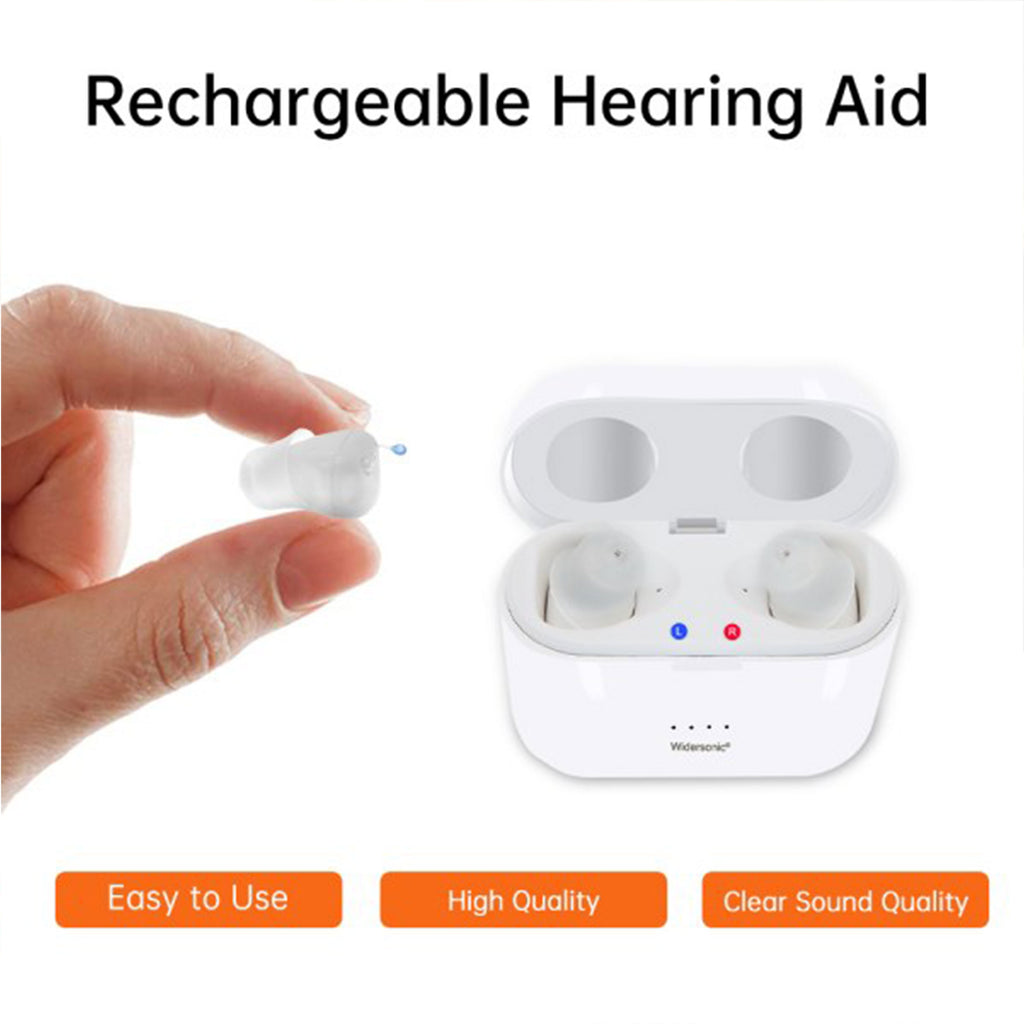 KSGOLL SR61 Rechargeable Invisible ITC Digital Hearing Aid