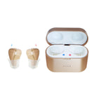 Audífonos de sonido transparente, amplificador auditivo recargable con DSP y 6 canales, cancelación de ruido, tiempo de reproducción 24 horas, estuche de carga portátil para personas mayores
