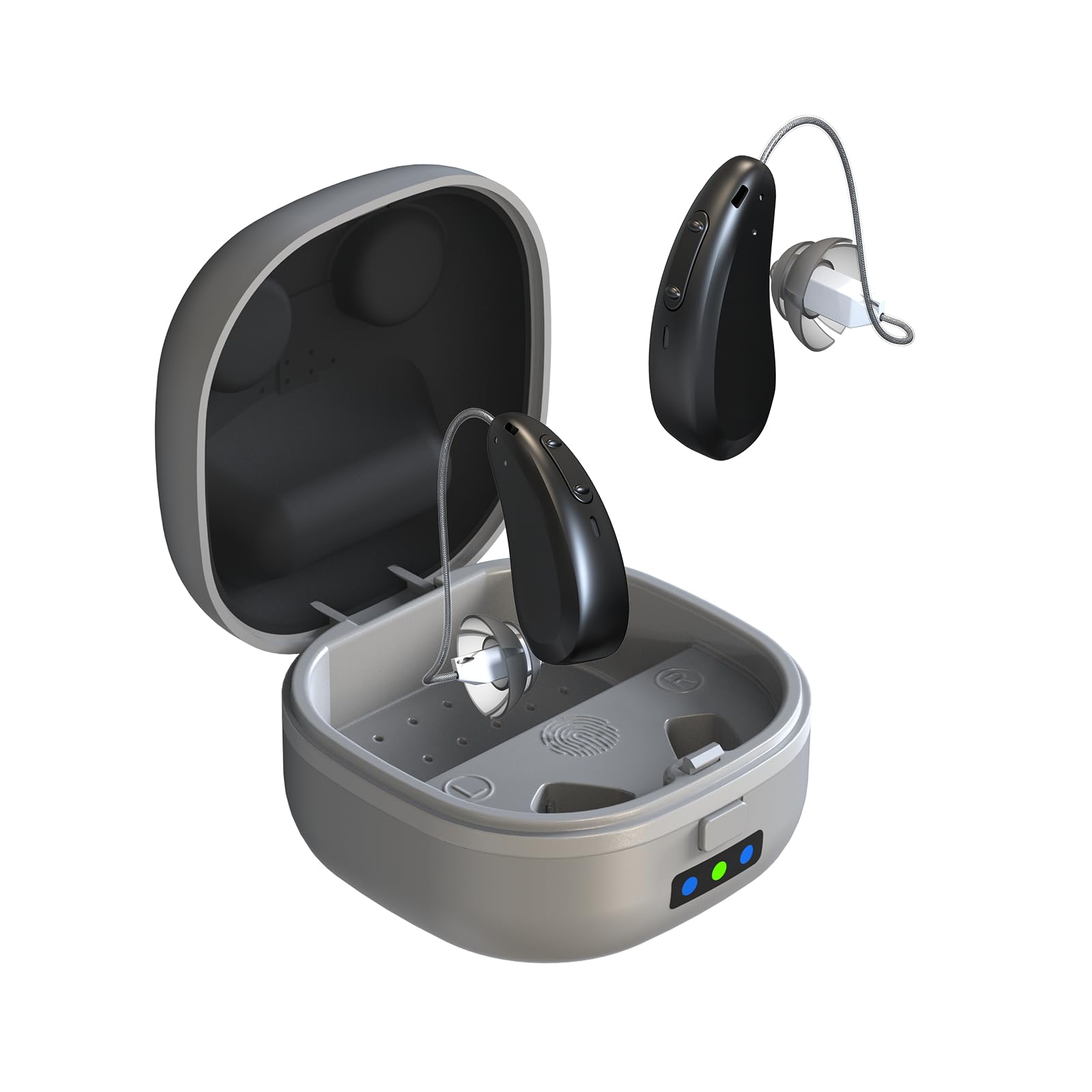 Amplificadores auditivos de sonido claro: audífonos recargables para personas mayores, hasta 21 horas de duración de la batería, reducción de ruido, fácil de usar