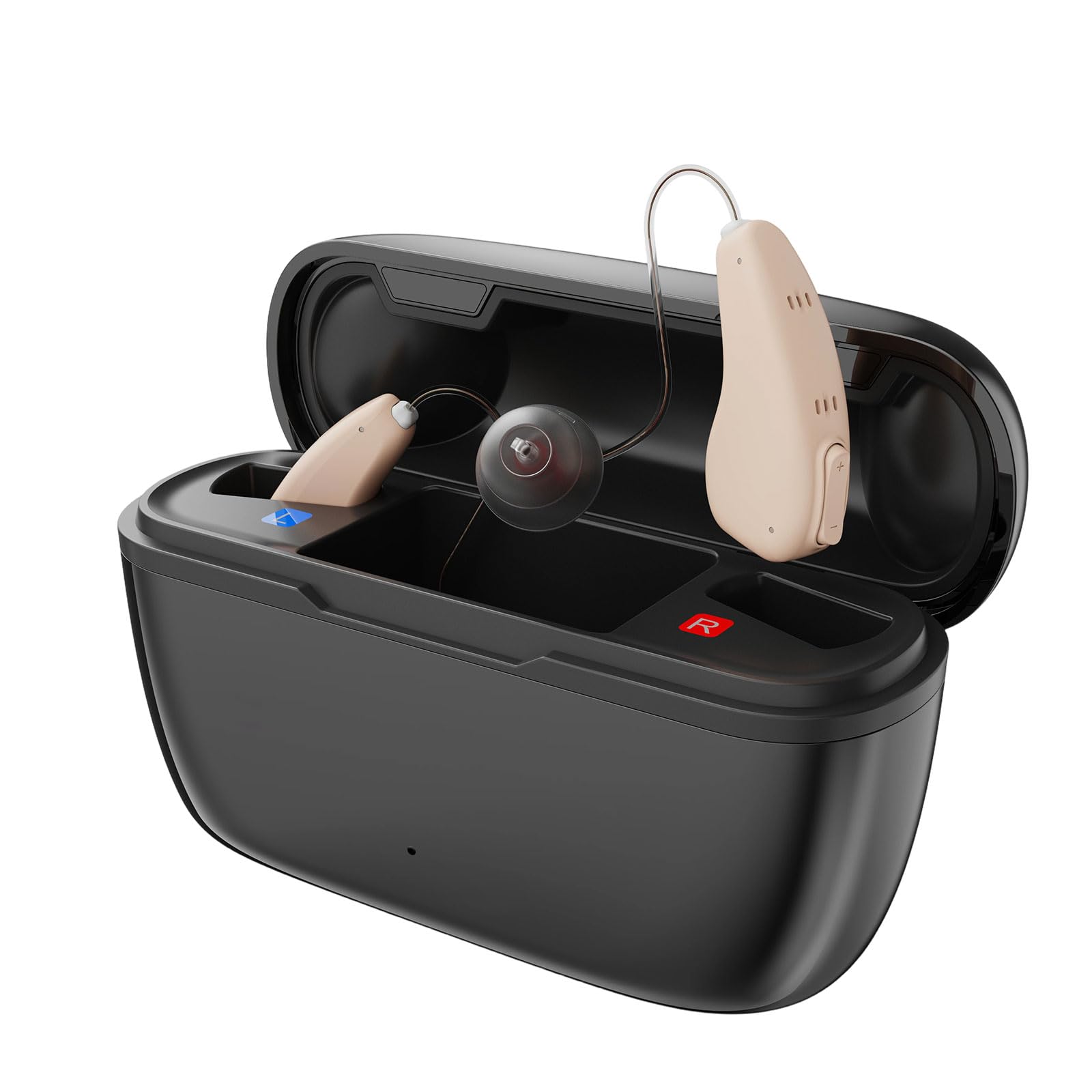 Audífonos de sonido claro para personas mayores, carga rápida 2H y 3 tipos de modos para todas las situaciones, amplificadores auditivos recargables con cancelación de ruido y control de