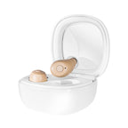 Rechargeable Hearing Amplifiers, Clear Sound 16-Channel Hearing Aids with Noise Cancellation and 7-level Volume Adjustment-White