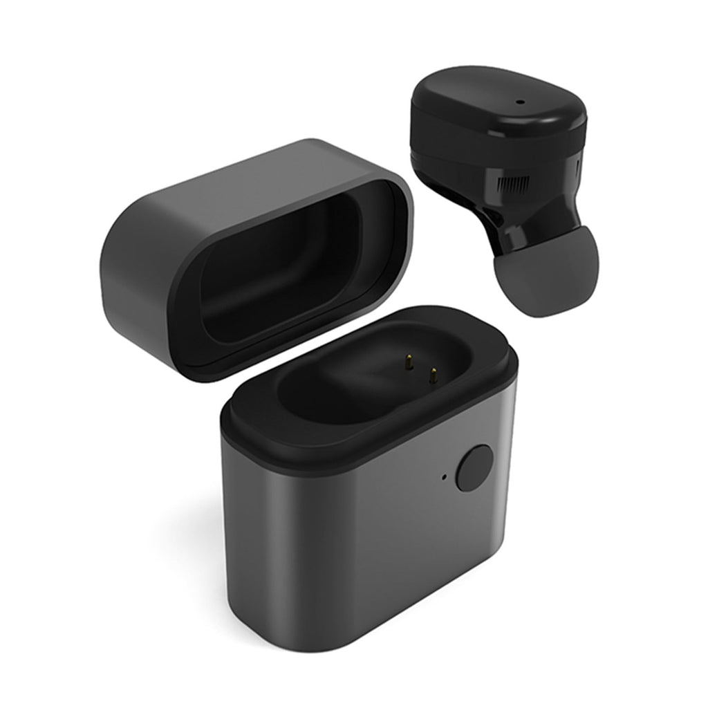 Rechargeable Hearing Amplifiers for Hearing Loss, 4 Levels of Volume Adjustment, Hearing Aids for Seniors with Clear Sound-Black