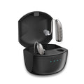 Rechargeable Hearing Aids For Seniors - Adaptive Noise Reduction, 4 Programs, Lasting 15 Hours, Suitable For Elderly People (Black)
