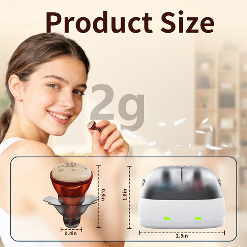 Amplificadores auditivos recargables para personas mayores, audífonos de sonido claro con reducción de ruido y ultra espera las 24 horas