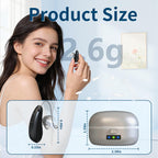 Amplificadores auditivos de sonido claro: audífonos recargables para personas mayores, hasta 21 horas de duración de la batería, reducción de ruido, fácil de usar