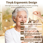 Audífonos de sonido transparente, amplificador auditivo recargable con DSP y 6 canales, cancelación de ruido, tiempo de reproducción 24 horas, estuche de carga portátil para personas mayores