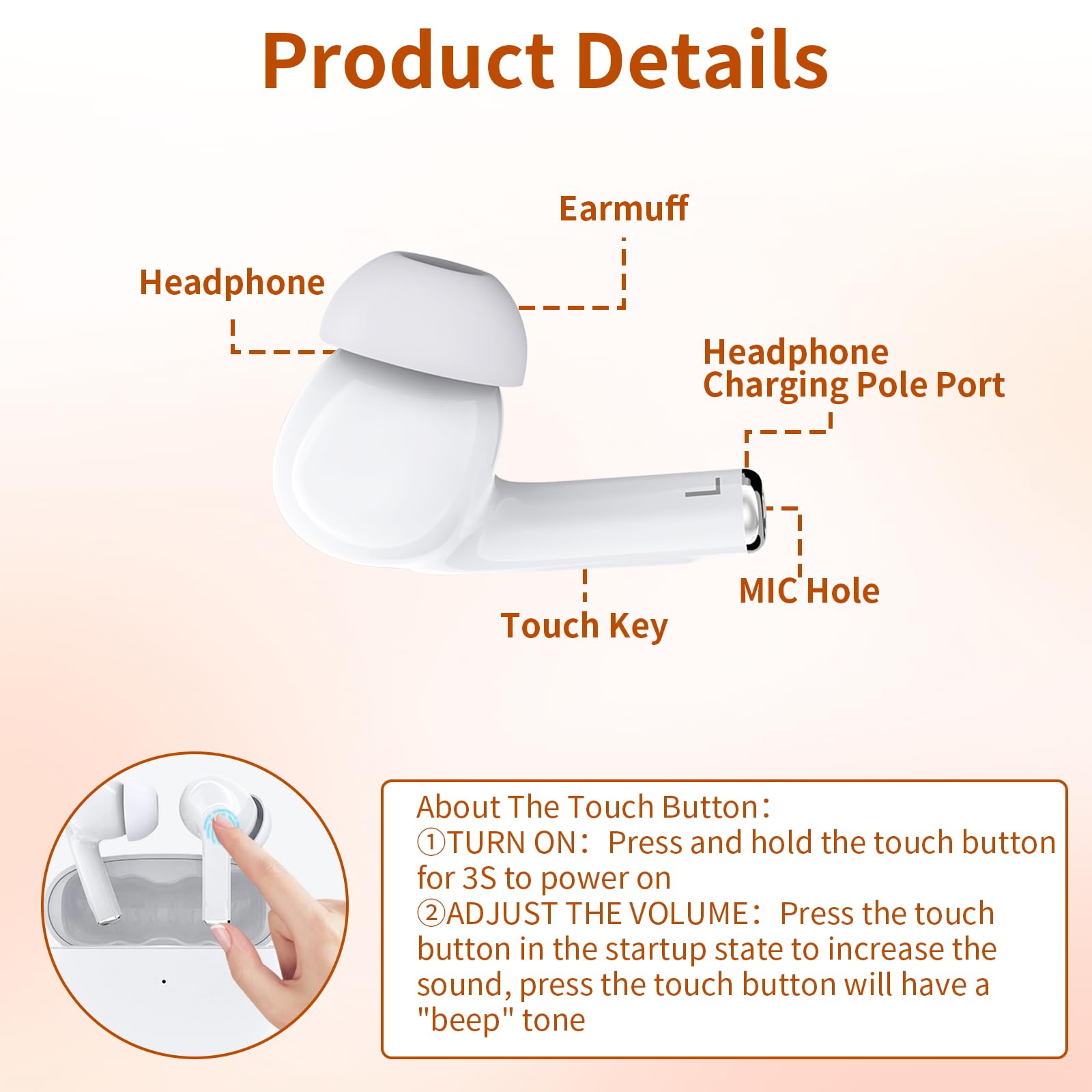Clear Sound Hearing Aids for Seniors & Adults - Rechargeable Hearing Amplifiers with Noise Cancellation, 7-Level Volume Adjustment & Memory, Comfortable Wearing All Day, 8+ Hours Battery Life