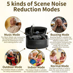 Clear Sound Hearing Aids for Seniors Rechargeable with Noise Cancelling, Hearing Amplifier with 9 Levels of Volume Adjustment, Easy to Use (Black)