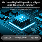 Rechargeable Hearing Aids, Clear Sound Hearing Amplifiers with 7-level Volume Adjust,Up to 14 Hours of Battery Life –Black